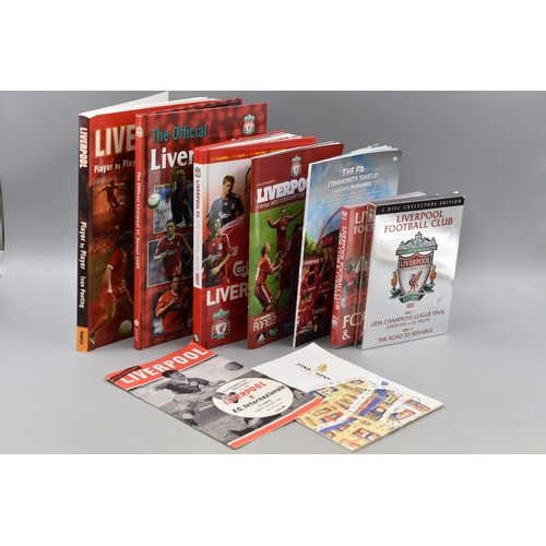 452 - Collection of Liverpool FC Items to include DVD'S, Liverpool v F.C Internazionale 1965, Annuals and ... 