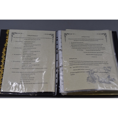 462 - Binder with Individual Blessing Spells and Potions interesting Read and Well Presented