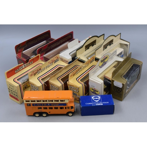 554 - A Selection of Thirteen Collectable Die Cast Vehicles. Includes Corgi, Lledo and Matchbox.