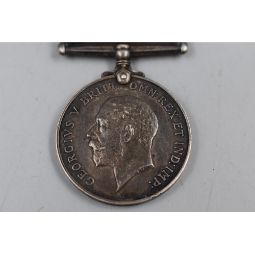 236 - WWI Silver British War Medal awarded to 24796 Thomas Preston of the Northumberland Fusiliers complet... 