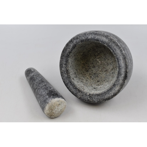 250 - A Marble Pestle and Mortar, Approx 3.5