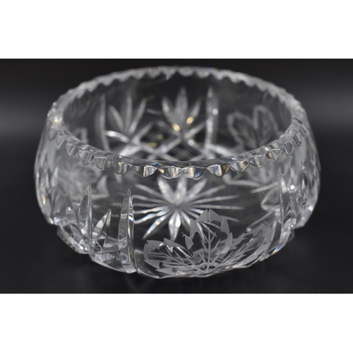 252 - Two Cut Glass Bowls, Includes Royal Brierly Bowl on Stand and Other.