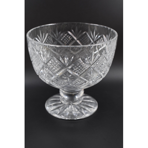 252 - Two Cut Glass Bowls, Includes Royal Brierly Bowl on Stand and Other.