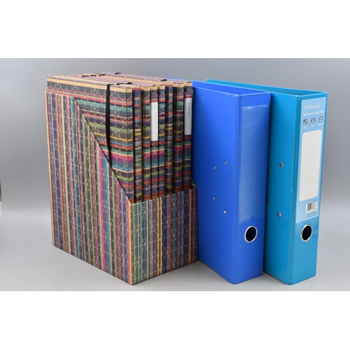 500 - A Selection of Office Supplies, Includes Binders, Padded Envelopes, and Organisers.