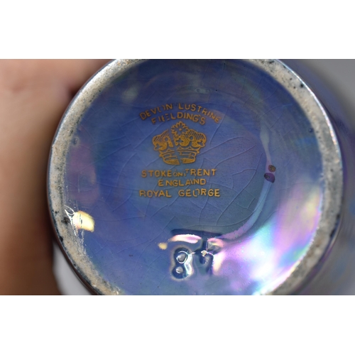 256 - Pair of Devon Lustrine Fielding's Royal George Vases (13cm)