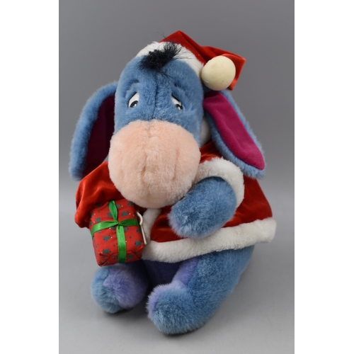 705 - Disney Eeyore Christmas Soft Toy. Approx. Height 12 inch
