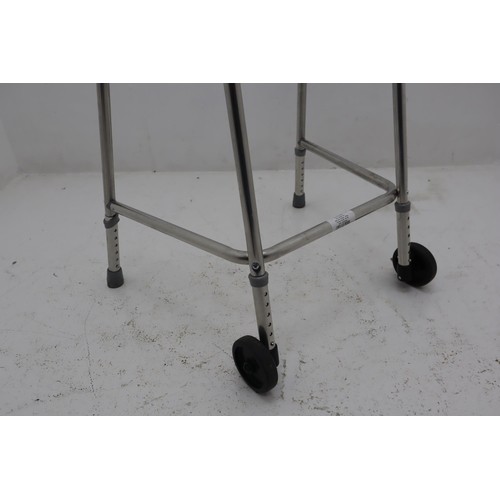 589 - lightweight Equiptocare Walking Aid with front wheels