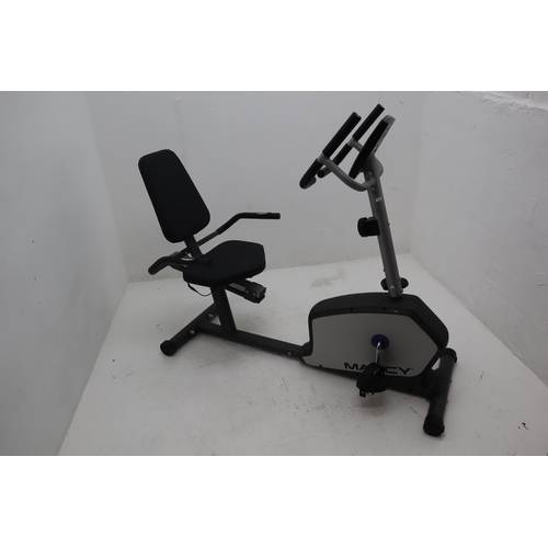 601 - Marcy Magnetic Resistance Recumbent Exercise Bike with Digital Readout with 8 different resistance l... 