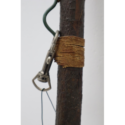 603 - Hand Made Natural Forest Wood Walking Stick wit a Hand Wound Loop Attached 44