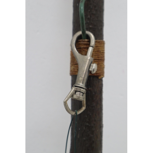 603 - Hand Made Natural Forest Wood Walking Stick wit a Hand Wound Loop Attached 44