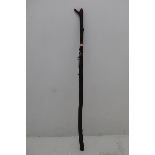 603 - Hand Made Natural Forest Wood Walking Stick wit a Hand Wound Loop Attached 44