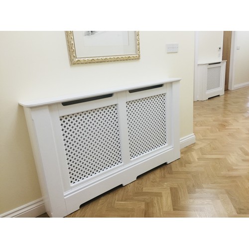 612 - A Home Creation Large Radiator Cabinet, All Pieces Appear To Be There. Approx 151.5cm x 81.6cm x 19c... 