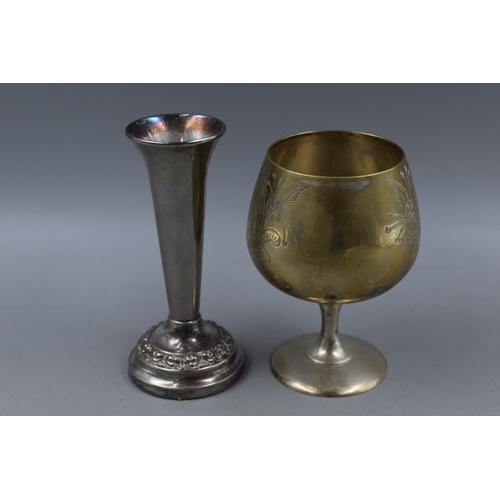 687 - Collection of Silver Plated Goblets and Small vases to Include Valero for Falstaff Spain