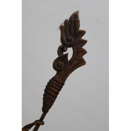 311 - A Decorative Wooden Bow and Arrow Set, Approx 43.5