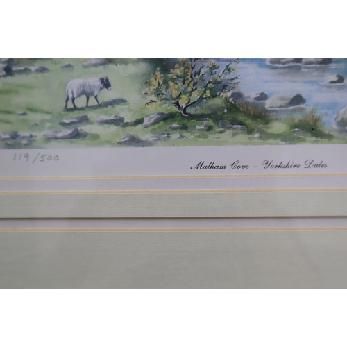 316 - A Limited Edition Norma Nelson Print 'Malham Cove - Yorkshire Dales', Approx 18