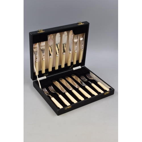 22 - Vintage Box Set Silver Plated Cutlery By J.E & S Of Sheffield