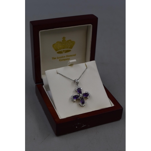 23 - Silver 925 Cross Pendant Complete with Presentation Box