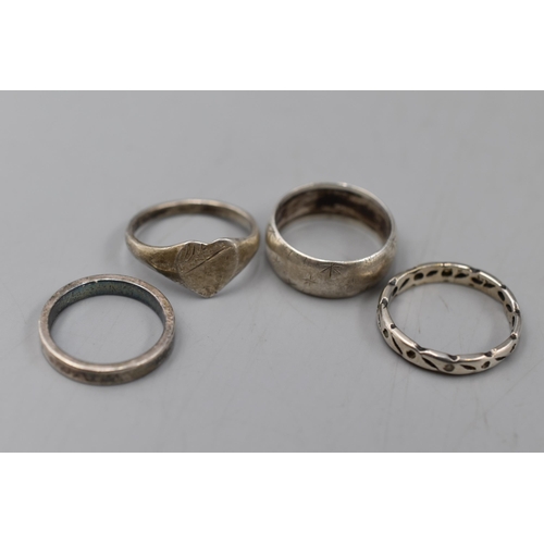 44 - Selection of Four Silver 925 Rings