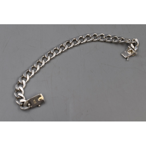 56 - A Silver 925 Curb Link bracelet