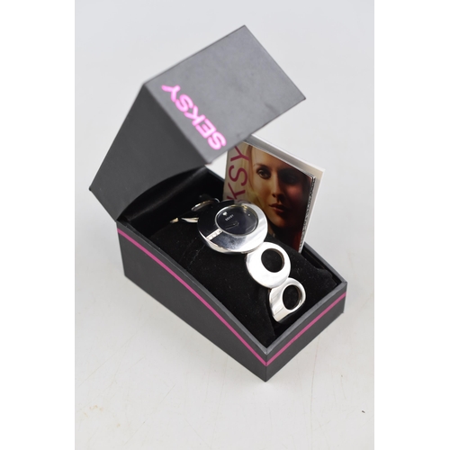 69 - Ladies Designer Seksy Watch in Original Gift Box with Instructions