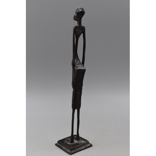 116 - Bronze African Elder Statue 12