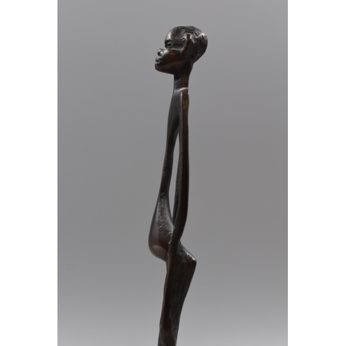 116 - Bronze African Elder Statue 12