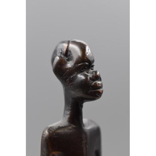 116 - Bronze African Elder Statue 12