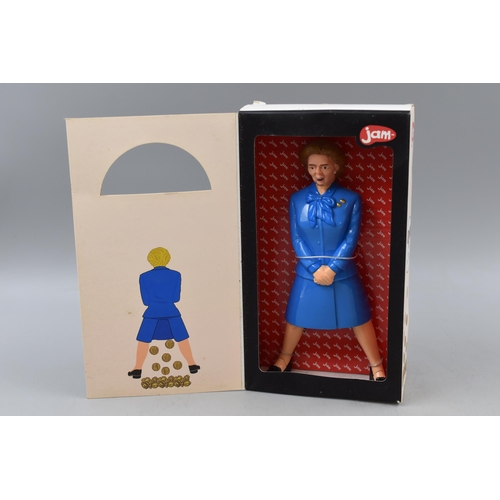 132 - Vintage Boxed and Sealed Novelty Maggie Thatcher Nut Cracker