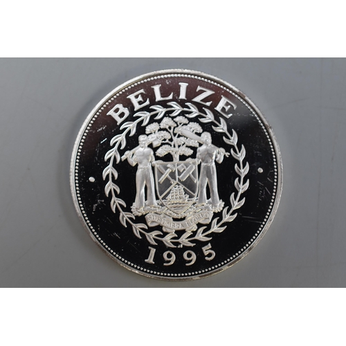 136 - A 1995 Silver Belize 'Summer in Balmoral Castle' Five Dollar Coin.