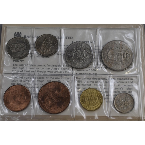 152 - Four Coin Sets in Wallets, Includes Barclays Coin Set (1966/67) and Three Britain's First Decimal Co... 