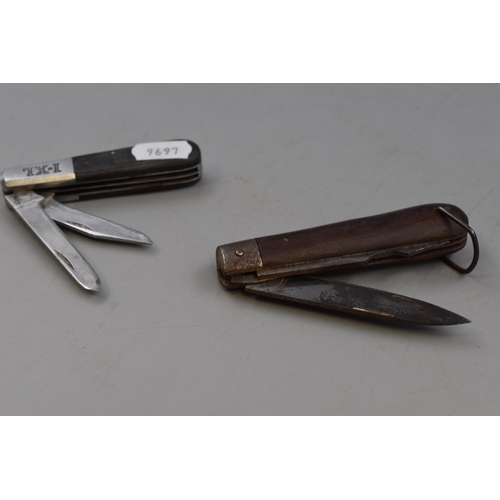 166 - Mixed Lot to include Two Vintage Pocket Knifes and One Multi-tool Pliers Set in Pouch