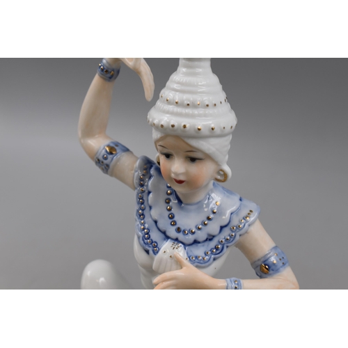 176 - Porcelain Thai Temple Dancer Statue approx 9