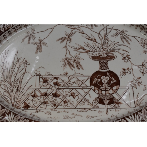 632 - Two Ceramic Platters to Include Burleigh Ware Willow Pattern, Rectangular Serving Plate, approx 16