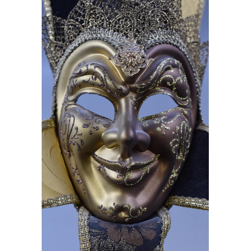 634 - Two Drama mask to include Ceramic Hand painted and Jester hand Decorated