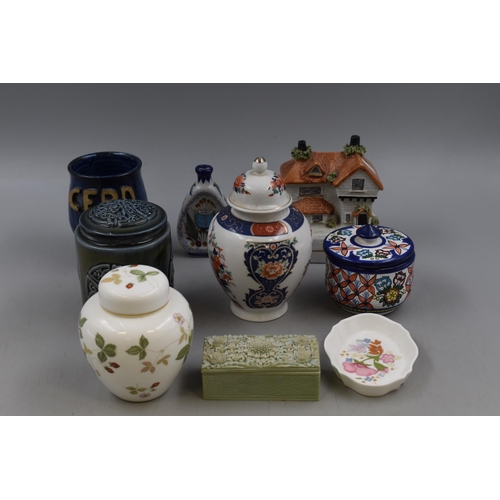 636 - Mixed Selection Of Potteries Including Celtic Porcelain, Ceramic Ginger Jar With Chinese Imari Sign,... 