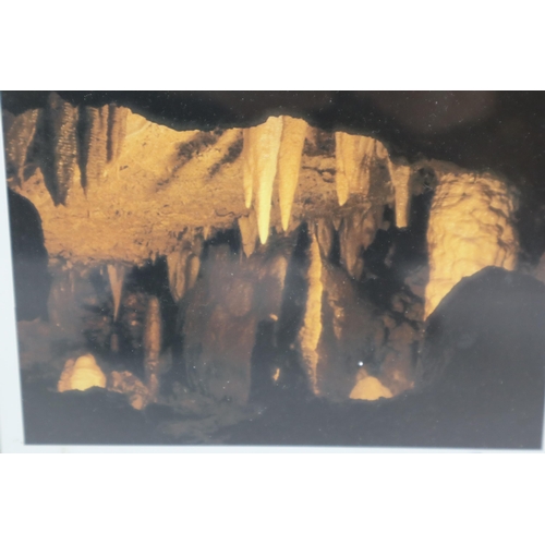 642 - Collection of Four Framed and Glazed Prints of ' Harrison's Cave ' in Barbados.