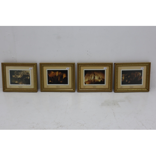 642 - Collection of Four Framed and Glazed Prints of ' Harrison's Cave ' in Barbados.