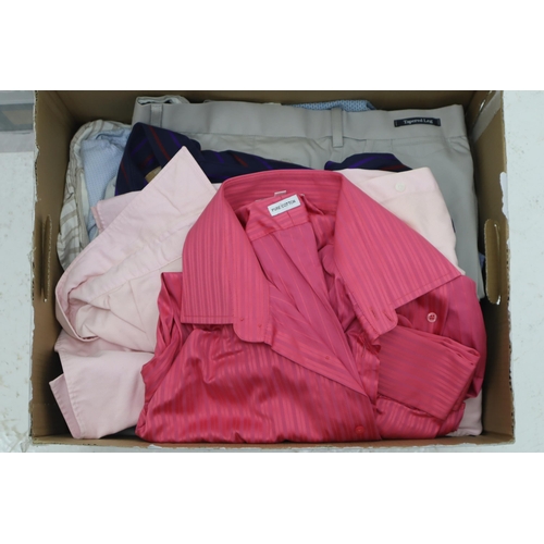 653 - Two Boxes of Quality Gents Clothing including Autograph, Dehavilland, Jeff Banks and more