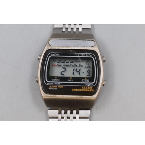 61 - Three Quartz Digital Watches (All Working)