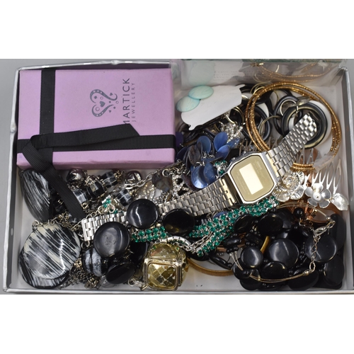 62 - A Tray of Assorted Designer Jewellery and Casio Watch.