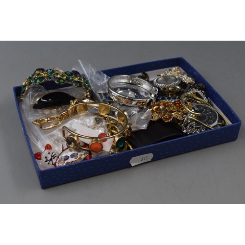 63 - A Tray of Assorted Designer Jewellery and Watches.