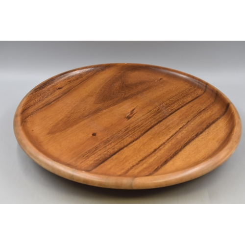 249 - Mid Century Teak Fish Themed Lazy Susan (48cm Dia)