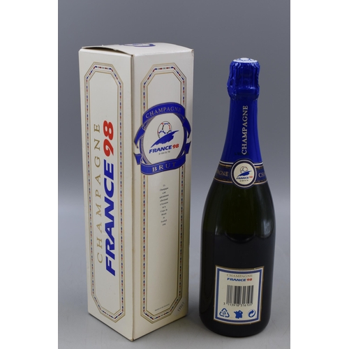 255 - New Unopened France 1998 World Cup Bottle of Champagne