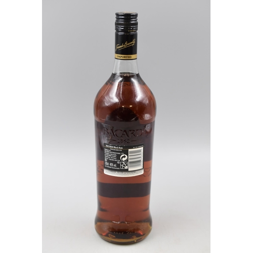 258 - BACARDI Black Rum 1862 100cl (Sealed)