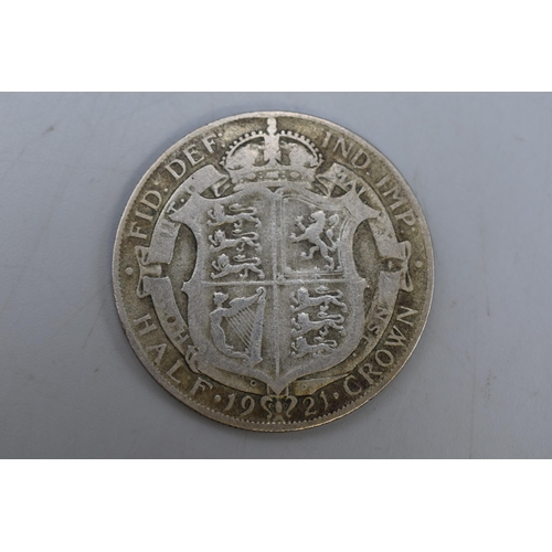 95 - George V 1929 Silver Half Crown (DT)