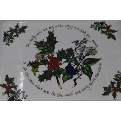 274 - Portmeirion The Holly and The Ivy Serving Dish (30cm x 24cm)