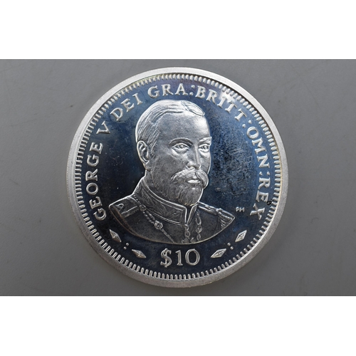 119 - A 2006 British Virgin Isles Silver 10 Dollar Coin, George V