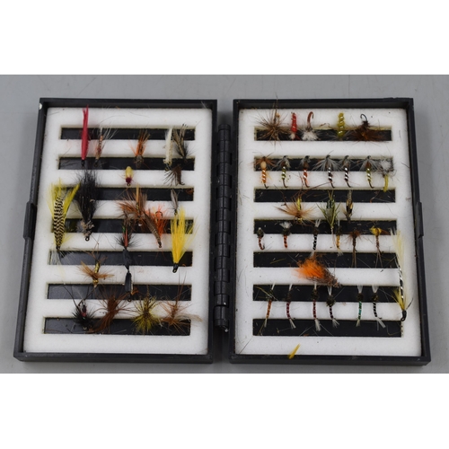 137 - A Selection of Fly Fishing Hooks, In John Goddard Case