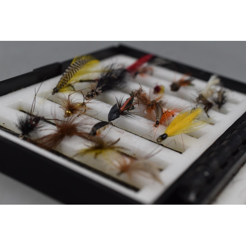 137 - A Selection of Fly Fishing Hooks, In John Goddard Case