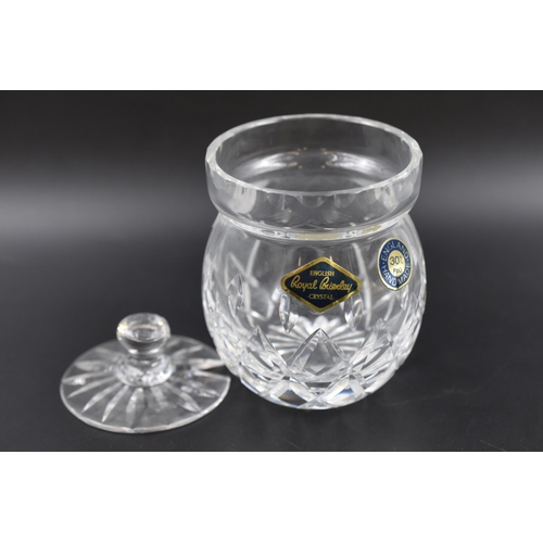 141 - A Royal Brierly Crystal Condiment Pot